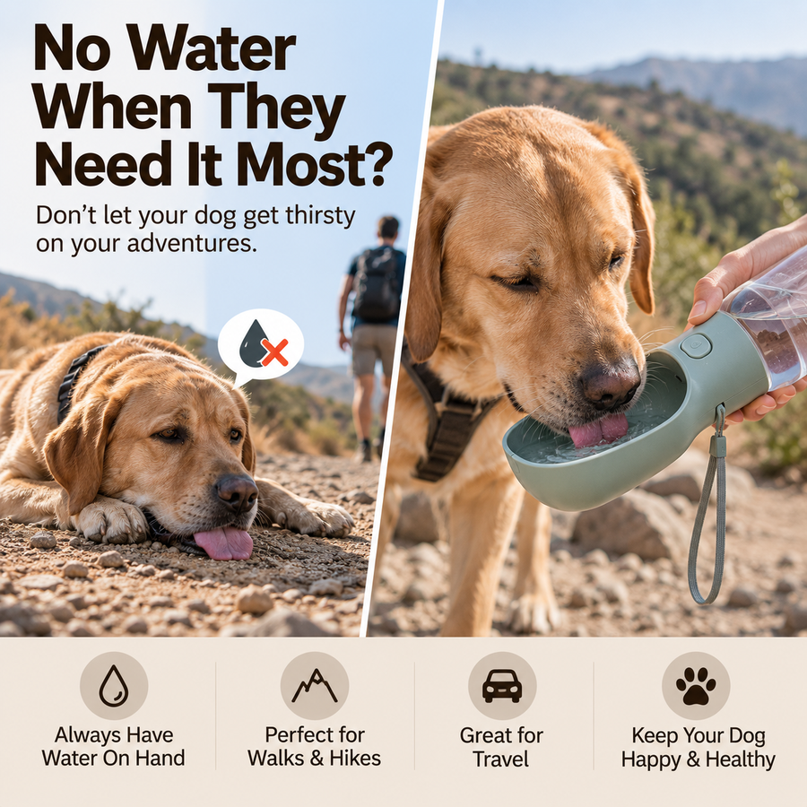 PAWLY™ Dog Outdoor Water Bottle